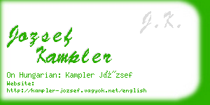 jozsef kampler business card